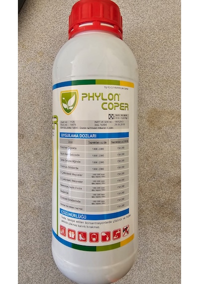 Bitki Koruyucu Cu Sıvı Bakır Gübre Phylon Coper 1 Lt