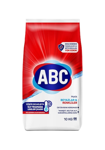 Abc Deterjan Matik Beyazlar & Renkliler 10 Kg