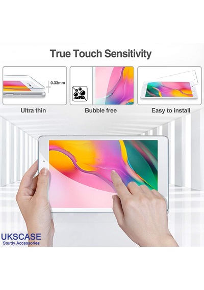 Samsung Uyumlu Galaxy Tab A 8.0'' 2019 T290 T295 Temperli Cam Ekran Koruyucu 2 Adet