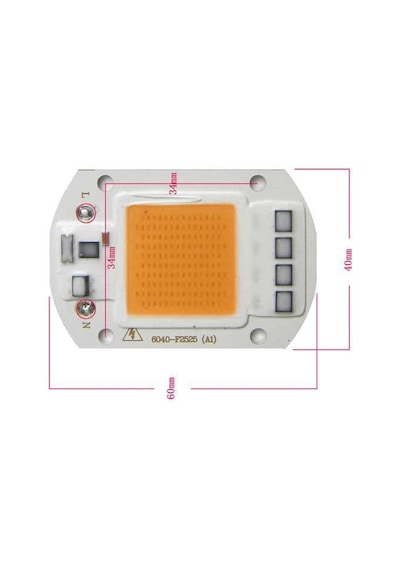 Gün Işığı 220V Projektör Cob Led 50W Driver Çipli