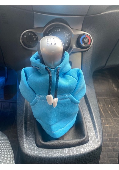 Vites Poları - Her Araca Uyumlu Vites Süsü Vites Hoodie Araç Aksesuarı Turkuaz