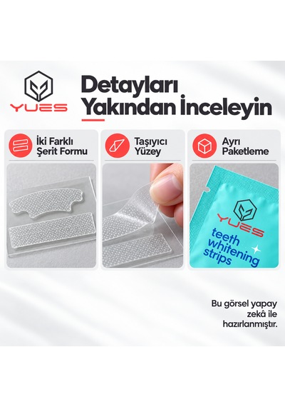 Yues Naneli Diş Beyazlatma Bandı 14 Şerit 7 Uygulama Nt-fs