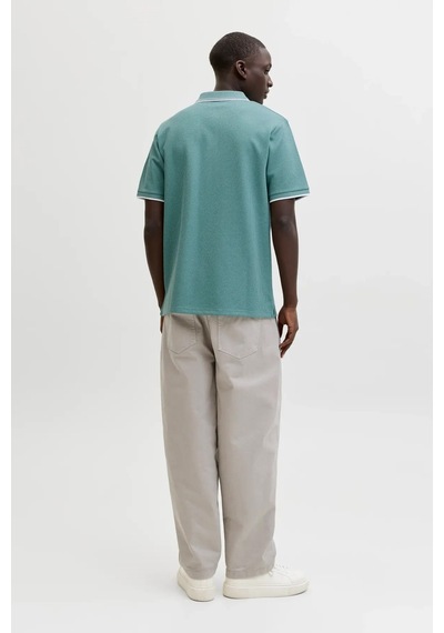 Jack & Jones Jjeaustin Erkek Polo Yaka Tişört Yeşil