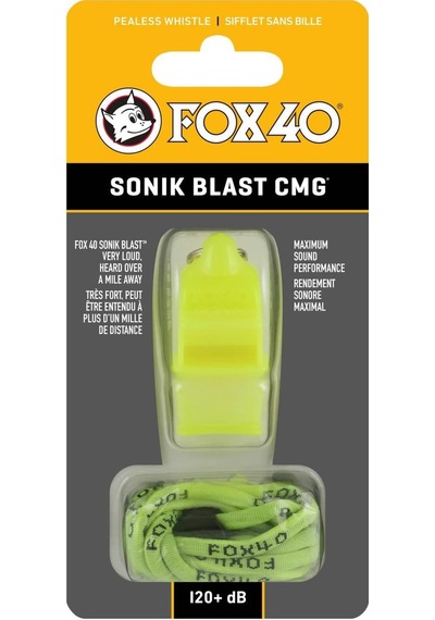 Fox 40 Sonik Blast Cmg Safety Düdük Neon Sari - İpli 9203-1308 Çok Renkli