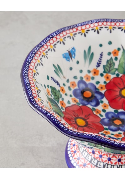 English Home Whimsy Stoneware Sunumluk 23x23x14 Cm Renkli Renkli