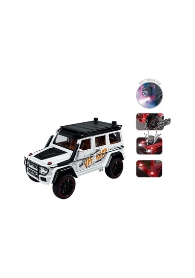 Hcl-801p Çek Bırak 1:22 Sesli Ve Işıklı Buhar Çıkartan Metal Jeep -vardem