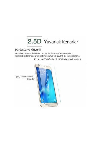 Samsung Uyumlu A3 2017 9H Temperli Kırılmaz Cam + Dokunmatik Kalem (496708218)