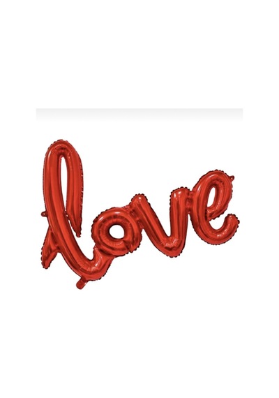 Kırmızı Love Folyo Balon Kırmızı Kırmızı