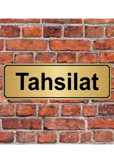 10X20 Cm Tahsilat Yazılı Metal Yönlendirme Levhası