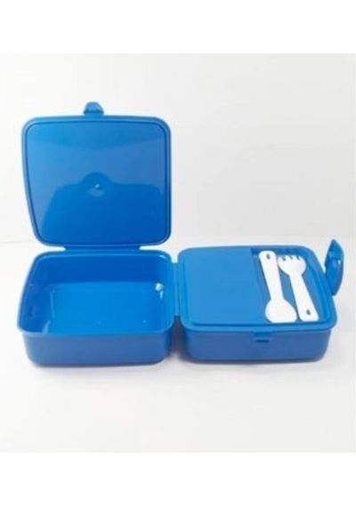 Premium Beslenme Kutusu Koyu Mavi 15 X 16 X 9cm Plastik Mavi Diğer