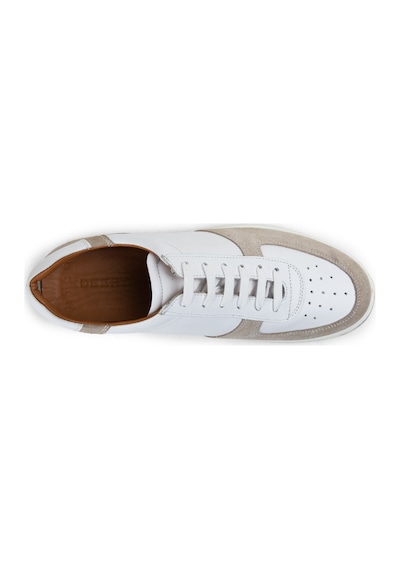 Deery Hakiki Deri Bej Erkek Sneaker Ayakkabı - 01965Mbeje01 Bej