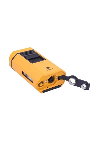 Masa Tipi 4 Jet Torch Puro Çakmağı Sarı Krom