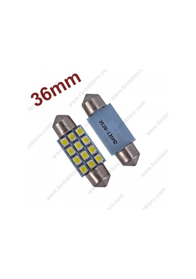 36Mm Beyaz 12 Smd Sofit Oto Led Ampulü N11.470