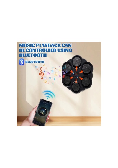 Bluetooth Hoparlör Özellikli Duvar Boks Makinesi Müzikli Led Işıklı Ritimli 9 Mod Seviye Ve Ritim Ayarlı Box Standı