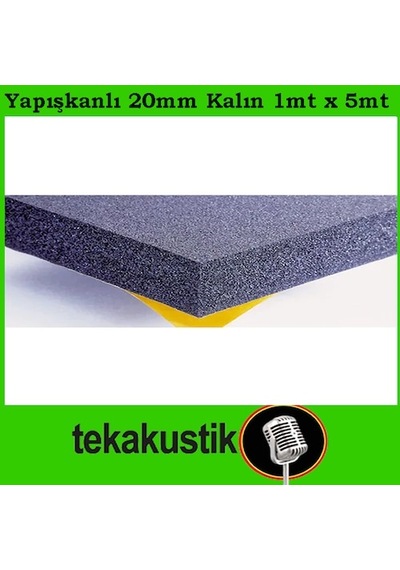 20Mm Flexi Yanmaz Oto Ses Yalıtım Süngeri Yapışkanlı