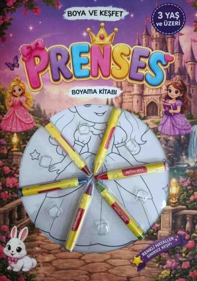 Boya Keşfet- Prenses Boyama Kitabı - Csnd-901252