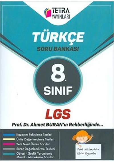 Tetra Yayınları 8. Sınıf Lgs Türkçe Soru  Bankası