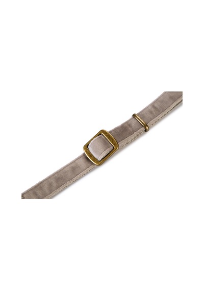 Hnrlıshp Beeztees Dbl Köpek Tasması, Kadife, Gri, 35-50cm, 20mm Çok Renkli