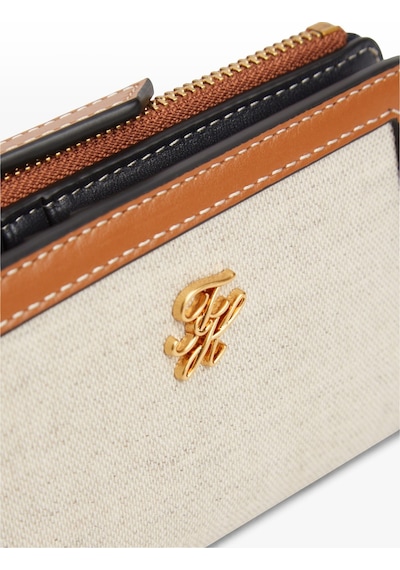Tommy Hilfiger Th Scrıpt Bıfold Canvas Kadın Kahverengi Cüzdan - Aw0aw18706