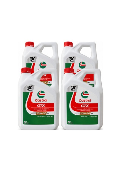Castrol Gtx 20w-50 Lpg Motor Yağı  4 x 4 L