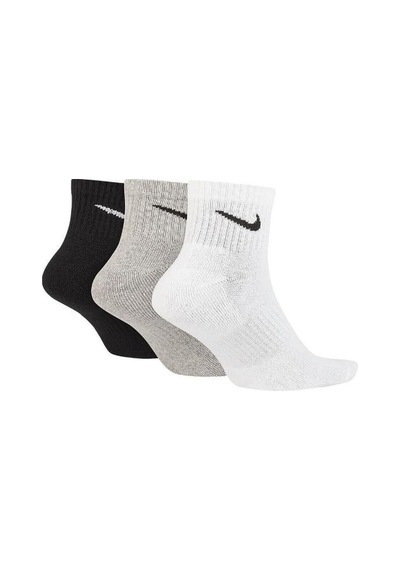 Nike Everday Dri-fit Unisex Çorap 3ppk Siyah Gri Beyaz Renkli