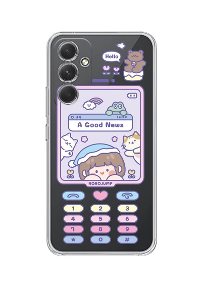 Samsung Galaxy Uyumlu A25 Silikon Desen200 Çok Renkli