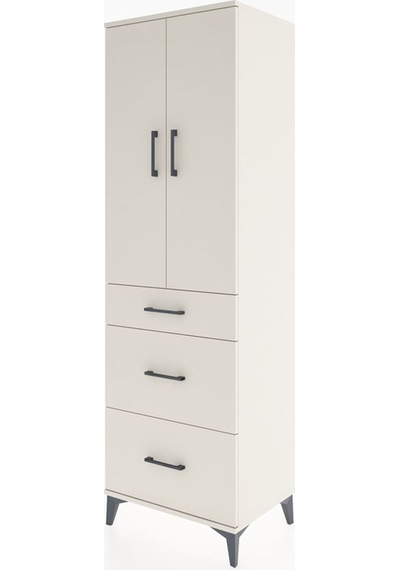 Hyperion Dolap Tek Raflı 3 Çekmeceli Tek Askılı 60x44x195 Ayt... Aytaşı Hyperion Dolap Tek Raflı 3 Çekmeceli Tek Askılı 60x44x195 Ayt... Aytaşı