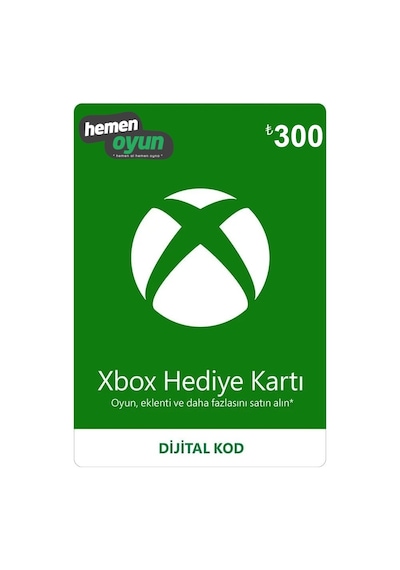 Hemenoyun Xbox 300 Tl Hediye Kartı Bakiye