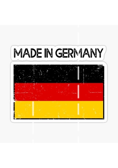 Made In Germany Araba Leptop Oto Sticker 13Cm 4 Adet A