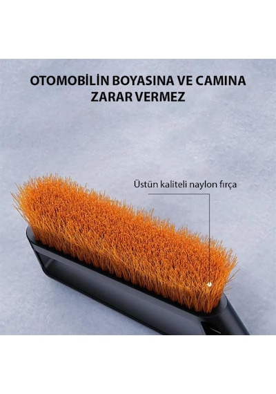 Coofbe Quick Clean 82cm Uzatılabilir 2in1 Araç Kar Fırçası Ve Buz Kazıyıcı Oto Kar Kazıyıcı Aparat