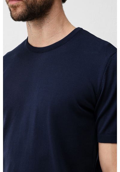 Antioch Comfort Slim Triko T-shirt Lacivert