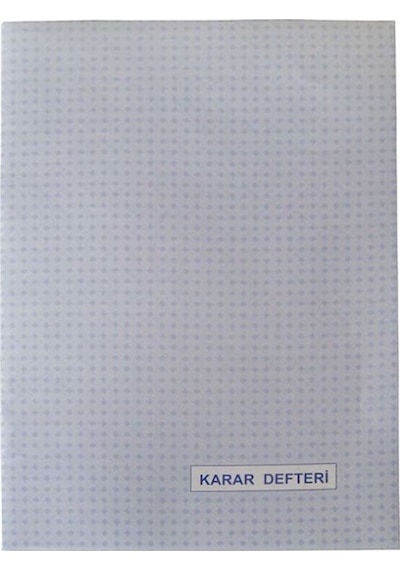 Dilman Karar Defteri Karton Kapak 40Yp. Numaralı N11.1372 1 Adet