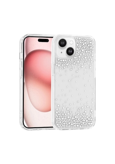 Teleplus iPhone Uyumlu 15 Kılıf Darbe Korumalı Pera Damla Taşlı Silikon