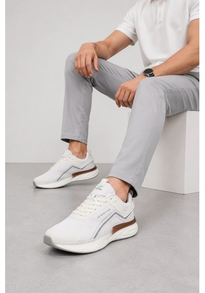 Ht Hotin Vanguard Erkek Günlük Spor Ayakkabı Hafif Ve Konforlu Sneaker - Beyaz