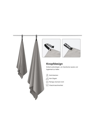 Mikrofiber El Havlusu, 2 Adet Set, Mikrofiber Banyo Havlusu, Büyük Ve Küçük Havlu , Hızlı Kuruyan Spor Havlusu, Çok Renkli