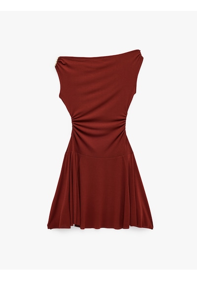 Koton Koton X Melis Ağazat - Slim Fit Aksesuar Detaylı Asimetrik Kesim Tek Omuz Mini Elbise Kahverengi 6sak80312ek Kahve Koton Koton X Melis Ağazat - Slim Fit Aksesuar Detaylı Asimetrik Kesim Tek Omuz Mini Elbise Kahverengi 6sak80312ek Kahve