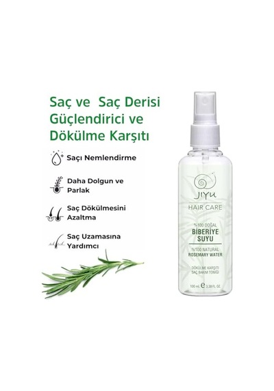 Tr Biberiye Suyu%100 Doğal Saf Saç Toniği 100 Ml Saç Dökülmesine Ve Uzamasına Destek Bitkisel Serum P