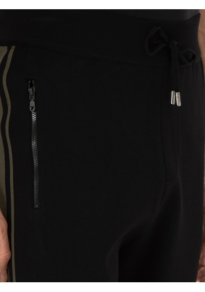 Cacharel Siyah Jogging Fit Triko Pantolon