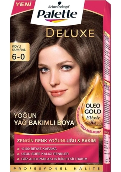 Palette Deluxe Yoğun Yağ Bakımlı Saç Boyası 6.0 Koyu Kumral