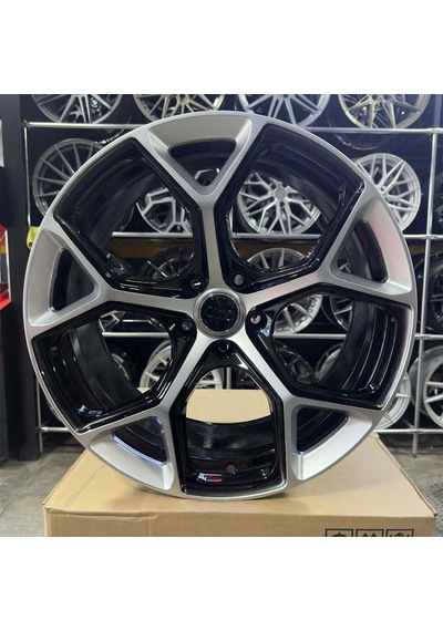 18 İnç 5x100 Rs5 Polo Taigo İbiza Fabia Egea Uyumlu Siyah Elmas K