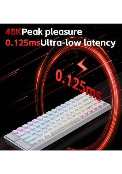 Langtu Mc68 Rgb Yüksek Performanslı Oyun Manyetik Anahtarlı Kablolu Klavye