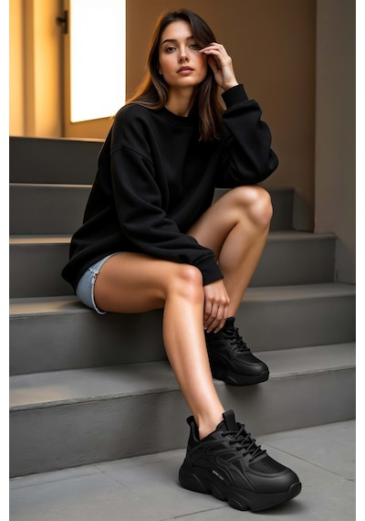 Dark Seer Ds K Storm Sneaker 2025 Kadın Siyah
