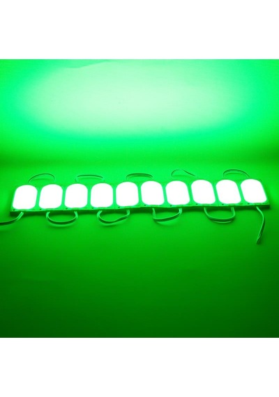 12v Modul Lamba Cob Ledli Yeşil 84 33 Mm