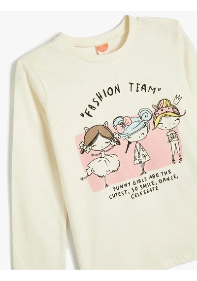 Koton Kız Bebek Sweatshirt Bej 5wmg10066ak 25ky59000337 Y5919 Bej
