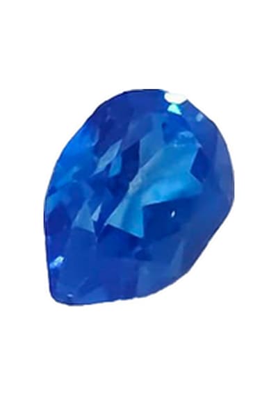 Faset Kesim Doğal Mavi Safir Taşı 0,8 Karat S031