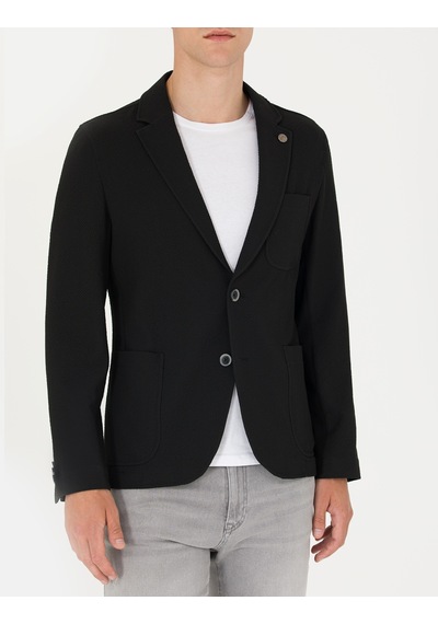 Pierre Cardin Siyah Ekstra Slim Fit Blazer Ceket