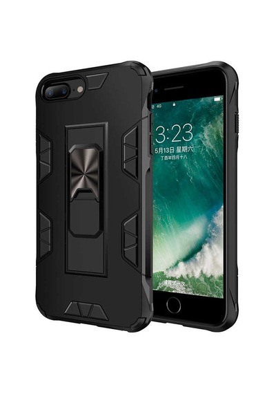 Kilifone - İphone 7 Plus Uyumlu Kılıf Katlanabilir Standlı Koruyucu Volve Kapak - Lacivert - T14098