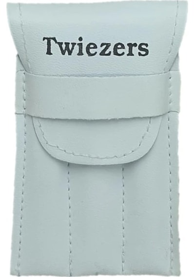 Twiezers Twzset3111 Deri Çantalı 3'lü Paslanmaz Çelik Cımbız Seti - Beyaz/beyaz