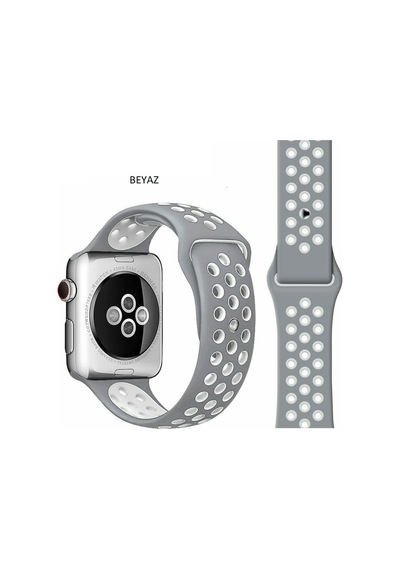 Apple Uyumlu  Watch 1 2 3 4 5 6 7 38 MM 40 MM 41 MM Spor Silikon Tme Kordon