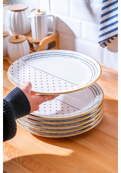 Acar Feel Good 6'lı Servis Tabağı Seti - 25 CM